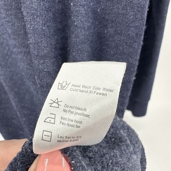 CHASER Sweatshirt Womens Large DOGS Heart Blue Pullover Comfy Long Sleeves - Picture 8 of 8